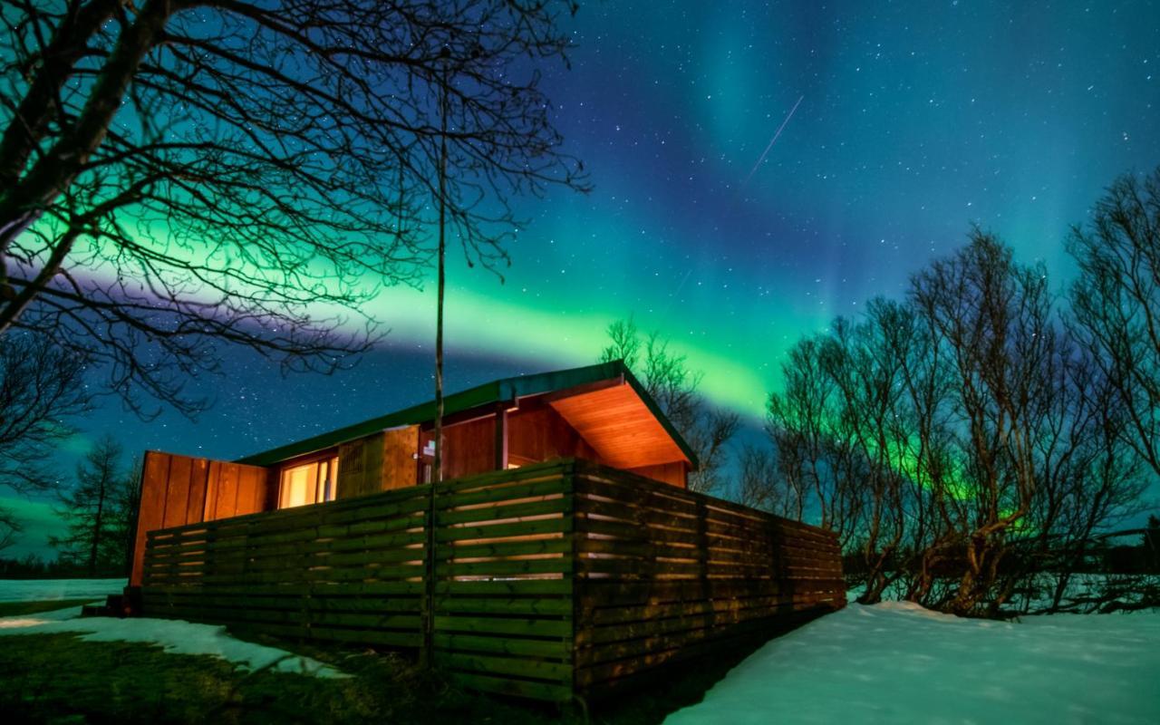 Cabin In The Lava. Near Husavik Skogar  外观 照片